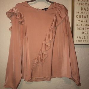 Lane Bryant Dusty Rose Dress Blouse